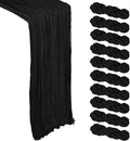 10 Pack 17 x 108 Inch Black Table Runner Cheesecloth | Gauze Cheese Cloth by Heneger