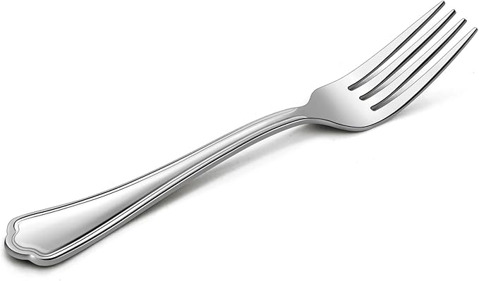 Dinner Forks Set of 12, E-far 7.9 Inch Stainless Steel Forks by E-far
