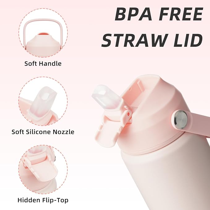 BJPKPK 12oz Insulated Water Bottle, Stainless Steel Bottle - Image 2