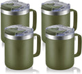 12oz Stainless Steel Insulated Coffee Mug by ALOUFEA