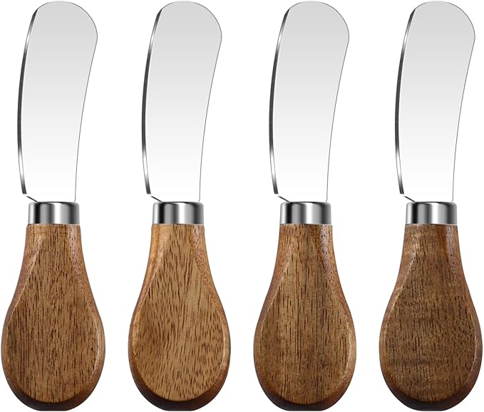 Butter Knife Spreader, Cheese Spreader Knives Set of 4, Stainless Steel Butter by MLURCU