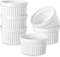 MALACASA Ramekins 12 oz Oven Safe, Porcelain Creme Brulee Ramekins Pudding by MALACASA