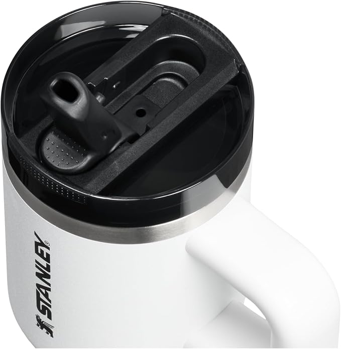 STANLEY Quencher ProTour Flipstraw Tumbler, 14 oz, Chalk | Built-In Straw & - Image 2
