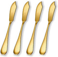 Berglander Stainless Steel Butter Knives Set of 4Pcs, Titanium Gold Plating by Berglander