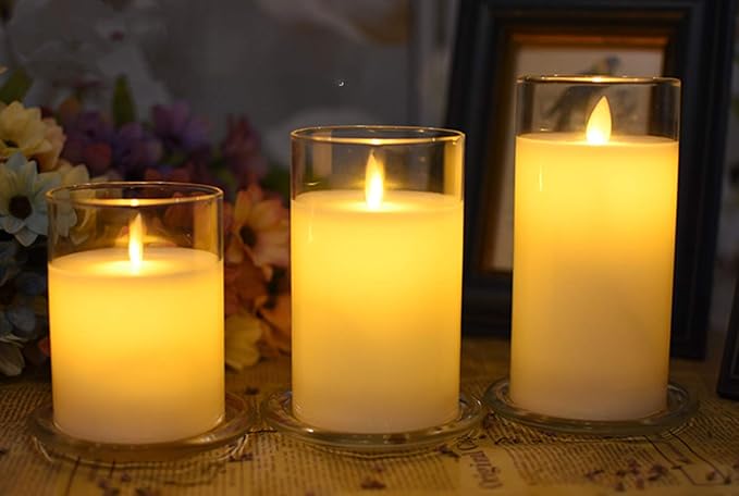 2 Pack Glass Candle Holder 3" Clear Beautiful Transparent Round Candle Plate - Image 5