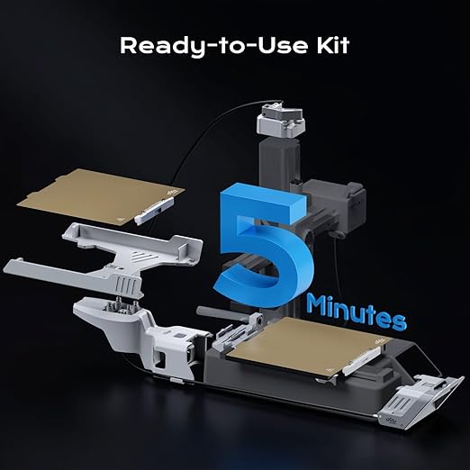 Chitu Systems PlateCycler C1M for Bambu Lab A1 Mini, Automatic Build Plate Changer, Includes 4 Hook Textured PEI Plates, Non-Stop Batch Printing System, Secure & Hands-Free