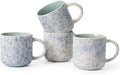 MONITO 12 OZ Coffee Mugs Set of 4, Ceramic Coffee Mugs, Modern Coffee Mugs Set by MONITO