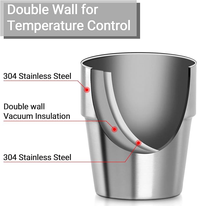Beasea Stainless Steel Insulated Cup, 10 oz Stackable Stainless Steel Cups Set - Image 2