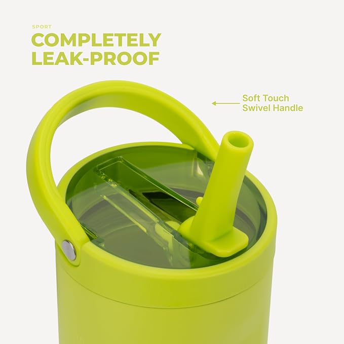 HydroJug Sport 20 oz Insulated Stainless Steel Water Bottle, Lemon Lime - Image 4