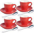 homEdge Porcelain Espresso Shot Cup Set - 80 ml / 2.67 oz by homEdge