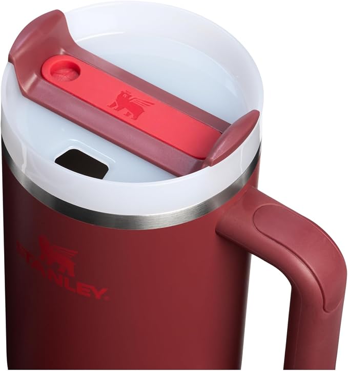 STANLEY Quencher H2.0 Flow State Tumbler, 40 oz, Cranberry | Handle and Straw | - Image 2