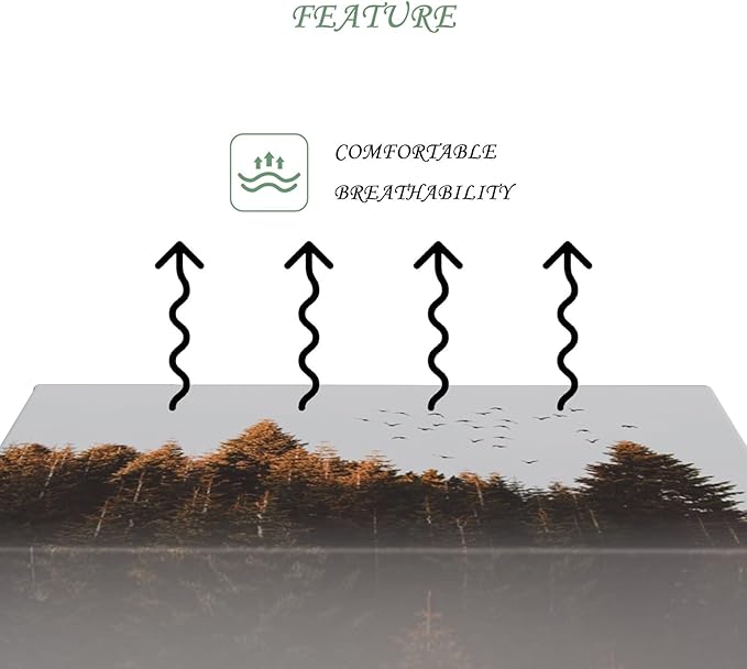 60x84 Inch Nature Rectangular Tablecloth Bird Autumn Forest Table Cloth Waterproof Durable Table Cover for Holiday Picnic Outdoor BBQ Decor