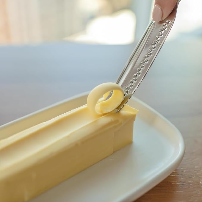 Ready Butter Pro 3-in-1 18/10 Stainless Steel Butter Knife & Cheese Slicer | - Image 4