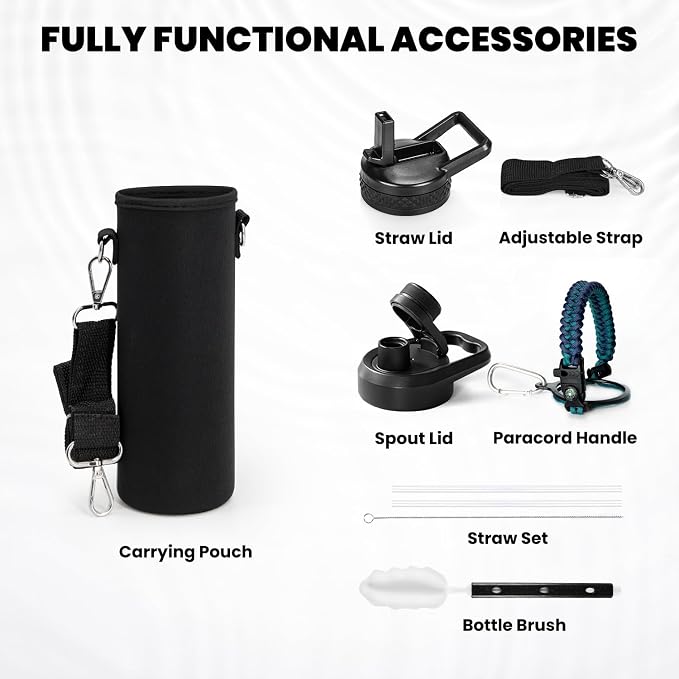 RAYMYLO Insulated Water Bottle 20 oz, Triple Wall Vacuum Stainless Steel | - Image 6