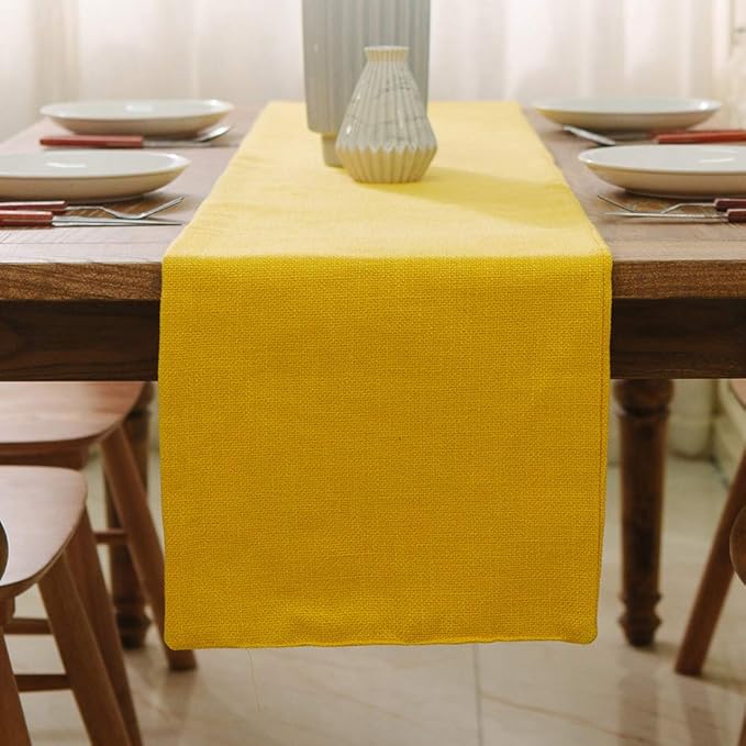 2 Piece Fabric in 1 Dining Table Runner 12 x 120 inches Living Room Dinner by NATUS+WEAVER