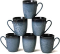 Yeacccng Modern Minimalist Coffee Mugs Set of 6, Cappuccino Cups Set, 16 Oz by Yeacccng