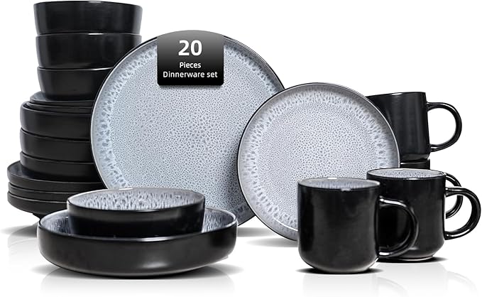 HomeVss 20-Piece Dinnerware Set by HomeVSS