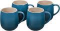 Le Creuset Stoneware Set of 4 Heritage Mugs, 13 oz. each, Deep Teal by Unknown