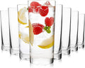 Highball Glasses Set of 8, 16oz Tall Drinking Glasses, Water Glass by PureGlassPureStyle