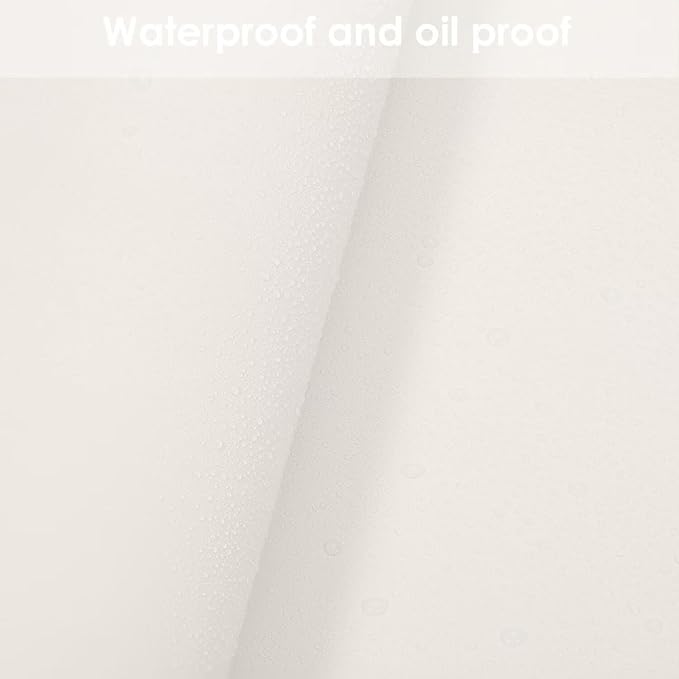Round Table Pad, 1.8mm Thick, 30 Inch Diameter, Leather Table Cover and Protector for Dining Table Top (White+White)