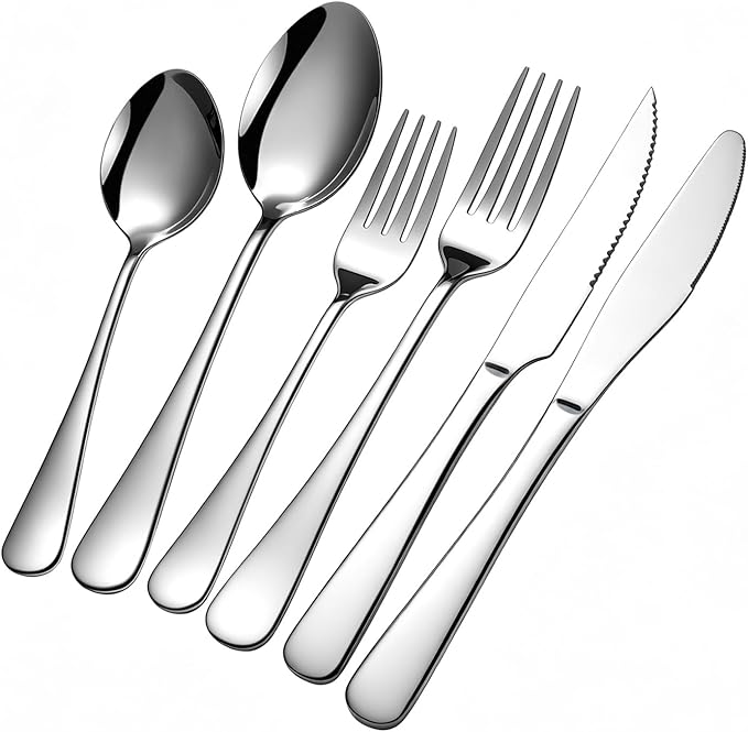 60-Piece Silverware Set with Steak Knives by GPY