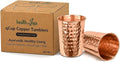 HealthAndYoga™ qCup Pure Copper Tumblers by SoulGenie