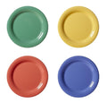 G.E.T. 7.5" Heavy-Duty Wide Rim Melamine Salad Plate (Set of 4)