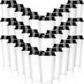 30 Pack Reusable Plastic Coffee Cups by Domensi