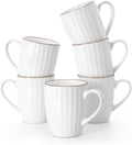 famiware Eden Coffee Mugs Sets of 6, 12 oz Ceramic Stoneware Mug Cup Set | by Famiware