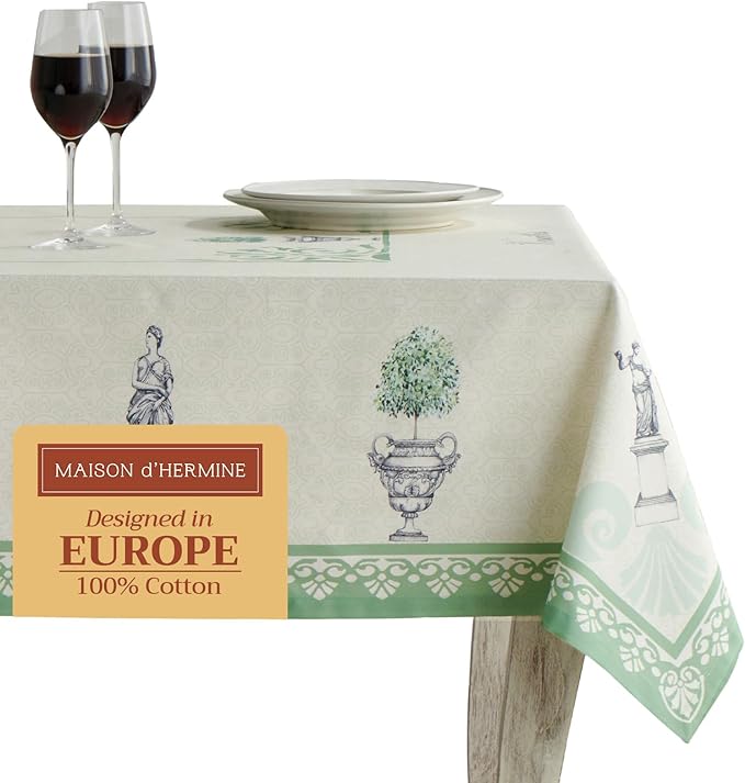 Maison d' Hermine Jardin du Roy 100% Cotton Tablecloth 60 - inch by 60 - inch.
