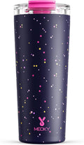 Meoky 24 oz Insulated Travel Coffee Mug: Leak Proof Lid, Plum Stardust | by MEOKY