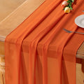 Orange Chiffon Table Runner Summer Boho Wedding Birthday Party Decor | 10ft by Socomi