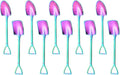 10Pcs Shovel Spoons Stainless Steel Spoon Reusable Dessert Spoons by Ruksifg
