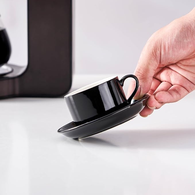Espresso Cups Set of 4, 4oz Stackable Coffee Cups - Image 4
