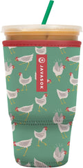 Sok It JavaSok Iced Coffee & Cold Soda Insulated Neoprene Cup Sleeve (Flew The Coop, XLarge: 38-42oz)