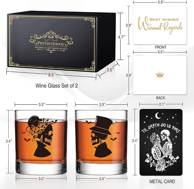 Perfectinsoy Skull Whiskey Glass 2 Piece - Image 2