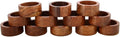 Ajuny 12 Wooden Napkin Rings Round Table Place Setting Holders by AJUNY