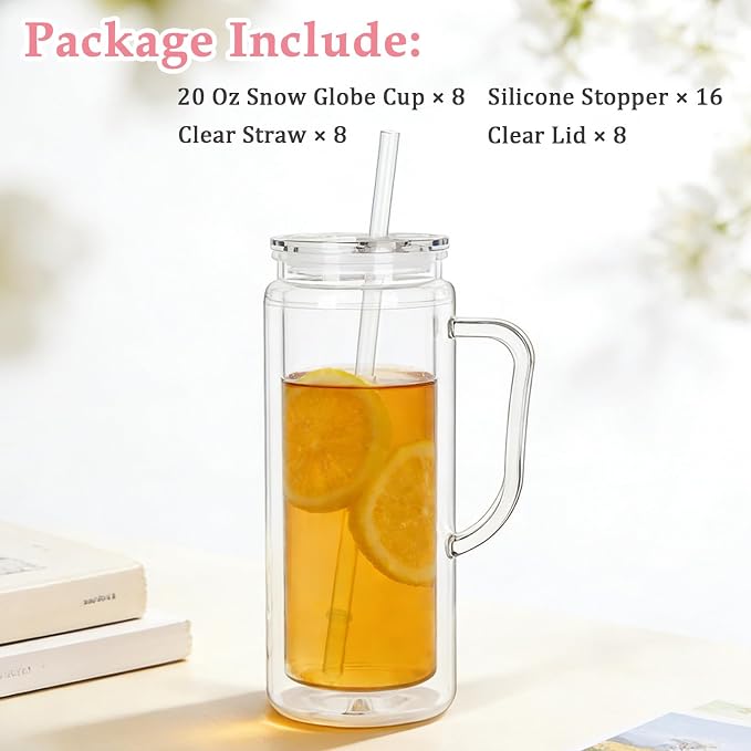 20 Oz Double Wall Acrylic Snowglobe Cups - Image 2