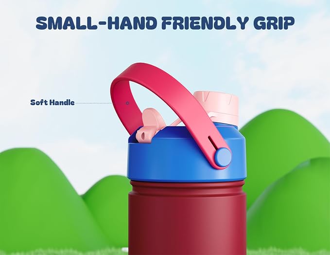 12 oz Kids Stainless Steel Water Bottle: Leakproof, Keep Cold 24H, Easy Clean - Image 5