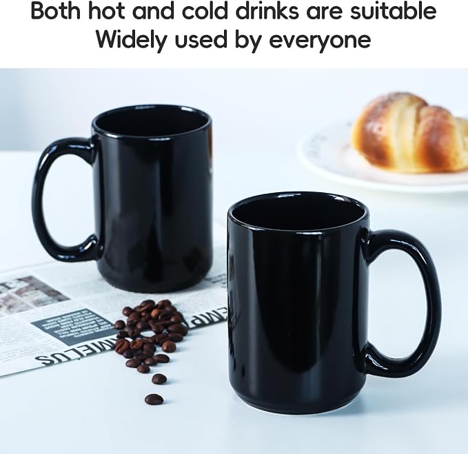 16 OZ Coffee Mugs, Classic Blank Ceramic Cup - Image 4