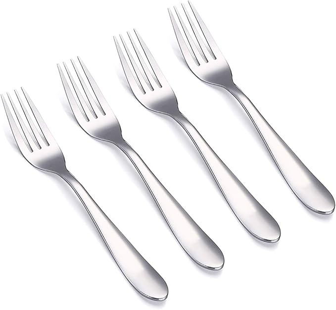 VANRA 4-Piece Children Forks Set Stainless Steel Kids Dinner Forks Child Silver by VANRA