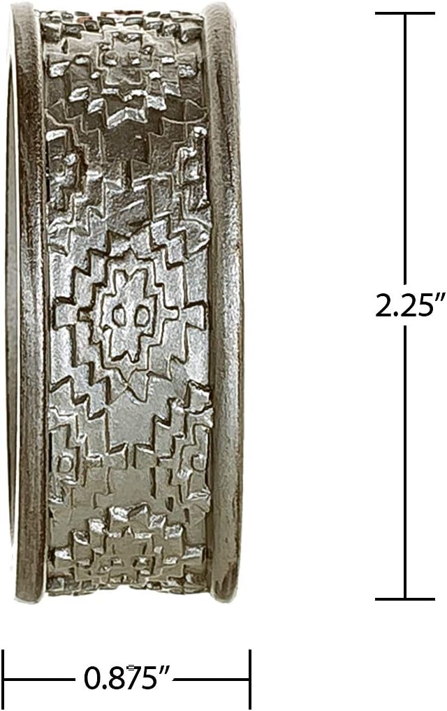 Creative Scents Dublin Silver Napkin Rings Set of 6 - Elegant Dining Table Decor Napkin Holder Rings - Table Setting Decorations for Thanksgiving, Fall, Holiday Dinner