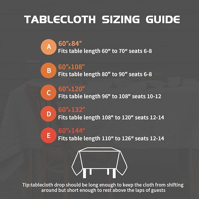 EVERLY Pure Linen Hemstitch Tablecloth,100% Stonewashed French Linen tablecloths for Kitchen Dining Rectangle Tables,60x120Inch Machine Washable Christmas Thanksgiving Organic Tablecloth-Natural Linen