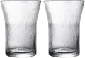 Glacier Glass Coffee Mug | 2-Pack 301-400ml | No Sleeve, Heat-Resistant Glass | by Boxonly
