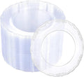 U-QE 60 Pieces Clear Plastic Plates by U-QE