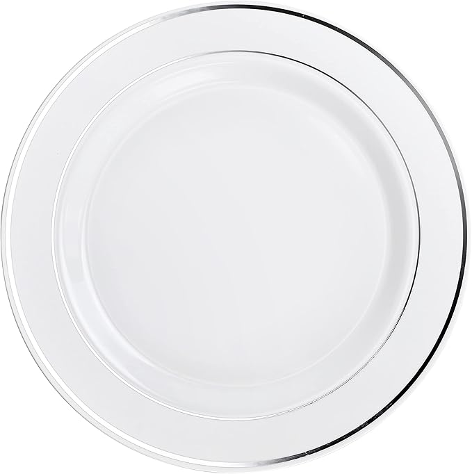 OCCASIONS 40 Pack Disposable Charger Plates 12 Inch, Fancy Heavy Duty | by OCCASIONSFINESTPLASTICTABLEWARE