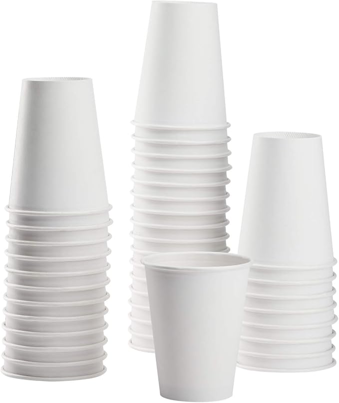 Karat 8oz Paper Hot Coffee Cups Disposable, Leak-Resistant Double Poly-Lined by Karat