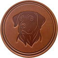 Dog Breed Leather Coasters – Premium Full Grain Table Protectors by Handmade