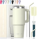 20 oz Tumbler with Handle, Tumbler with Lid and Straw, Double Wall Insulated by Watersy