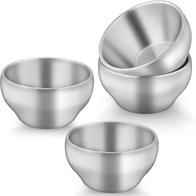 TeamFar Stainless Steel Bowls for Kids, 12oz Baby Toddler Bowls Set of 4 | by TeamFar